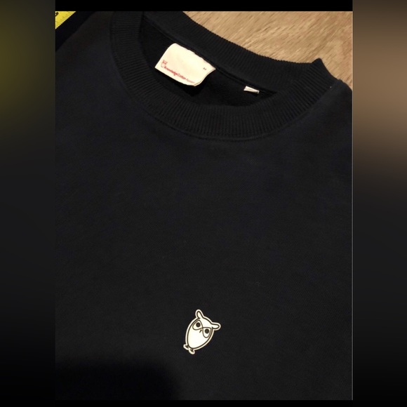 Vintage Knowledge 100% Organic Cotton Apparel Crewneck Owl Rare Men size MEDIUM - Picture 2 of 5